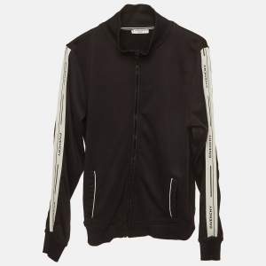 مملوكة مسبقًا Givenchy Kids Black Jersey Zip-Up Track Jacket 12Yrs
