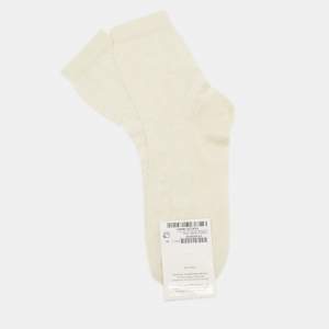 Gucci Cream Logo Intarsia Knit Socks (10)