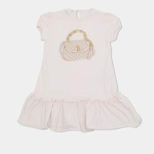 Pre Owned Gucci kids Pink Crossbody Bag Print Aigner Girls Dress 18-24 M