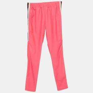 Gucci Neon Pink Logo Tape Detail Leggings (10 Yrs)