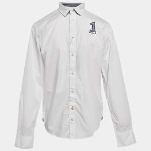 Hackett White Cotton Full Sleeve Button Front Shirt 15-16 Yrs