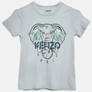 Kenzo Kids Tiger Logo Print Jersey T-Shirt 6 Yrs 
