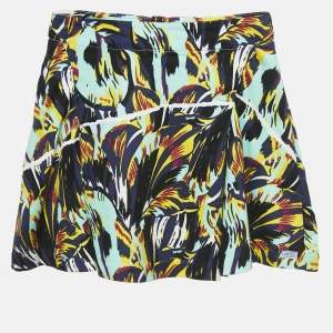 Kenzo Kids Multicolor Abstract Print Cotton Skirt 10 Yrs