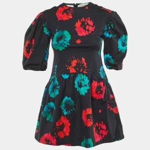 Pre Owned Marni Kids Black Printed Cotton Dress 10 Yrs 