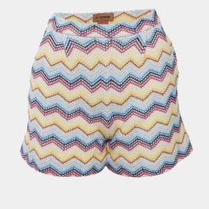 Missoni Kids Multicolor Chevron Pattern Knit Shorts 14 Yrs