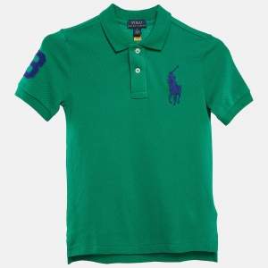 Polo Ralph Lauren Green Logo Embroidered Cotton Pique Polo 6 Yrs