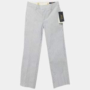 Polo Ralph Lauren Kids Blue Stripe Cotton Trousers 5 Yrs