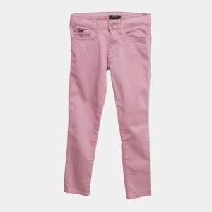 Pre Owned Polo Ralph Lauren Kids Purple Denim Skinny Jeans 8 Yrs/Waist 23"