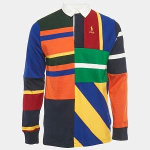 Pre Owned Polo Ralph Lauren Boys Multicolor Printed Jersey Polo T-Shirt XL/18-20Yrs