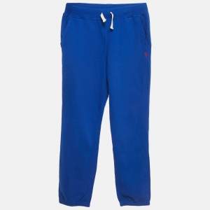 Pre Owned Polo Ralph Lauren Kids Blue Cotton Drawstring Joggers L/(14-16 Yrs)