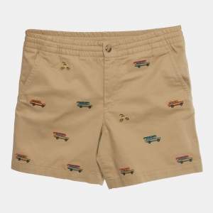 Pre Owned Polo Ralph Lauren Boys Brown Embroidered Shorts 14Yrs