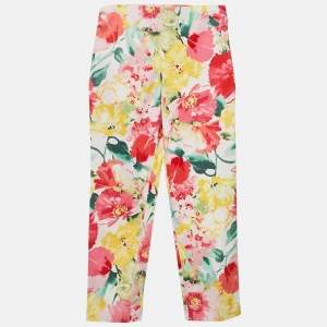Polo Ralph Lauren Kids Multicolor Floral Print Cotton Trousers 5 Yrs