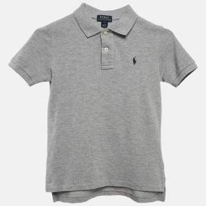 Polo Ralph Lauren Grey Cotton Pique Polo T-Shirt 6 Yrs 