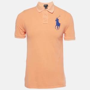 Pre Owned Polo Ralph Lauren Kids Orange Cotton Polo T-Shirt XL/18-20 Yrs