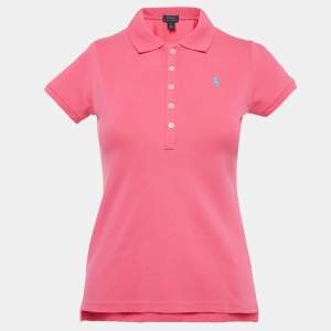 Polo Ralph Lauren Kids Pink Pique Cotton T-Shirt 12-14 Yrs 