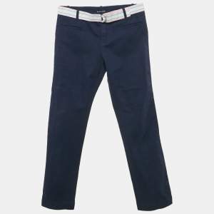 Ralph Lauren Kids Navy Blue Gabardine Trousers 12-14 Yrs