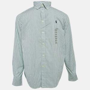 Ralph Lauren Kids Green Check Cotton Long Sleeve Shirt 14/16 Yrs 