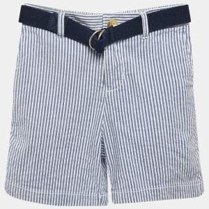 Ralph Lauren Kids Blue Stripe Cotton Shorts 24 M