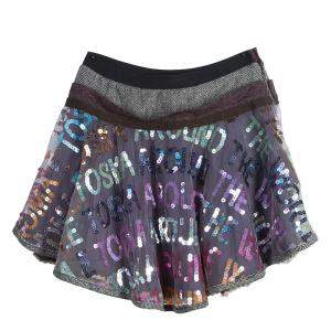 Roma e Tosca Multicolor Sequin Embellished Skirt 10 Yrs