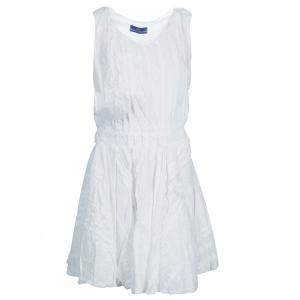 فستان روما إي توسكا أبيض مطرز بدون أكمام 12 سنة