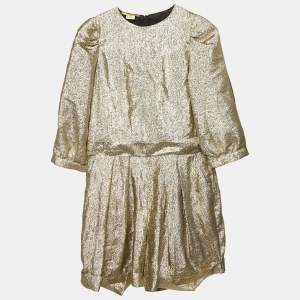 Pre Owned Stella McCartney Kids Metallic Lamé Elisa Jumpsuit 12 Yrs
