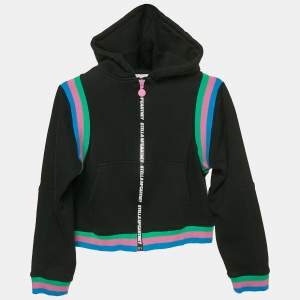 Stella McCartney Navy Blue Cotton Knit Hooded Jacket 12 Yrs 