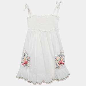 Zimmermann White Embroidered Cotton Dress (10 Yrs)