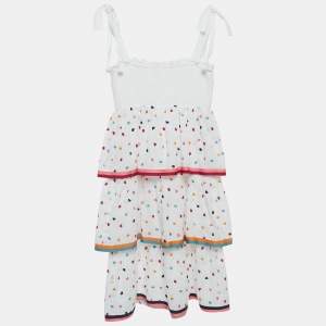 Zimmermann White Heart Embroidered Cotton Dress (10 Yrs)