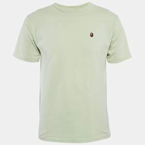 A Bathing Ape Green Cotton Crew Neck T-Shirt M