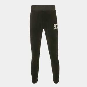 مملوكة مسبقًا A Bathing Ape Black Velvet 93 Applique Sweatpants L 
