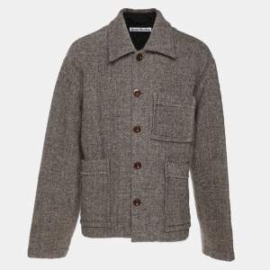 Acne Studios Grey Wool Blend Boxy Jacket M