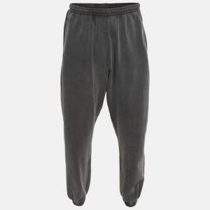 مملوكة مسبقًا Acne Studios Grey Cotton Knit Sweatpants L