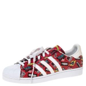Pre Owned Adidas Multicolor Leather Superstar Nigo Bearfoot Sneaker Size 46