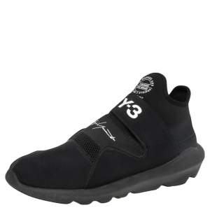 Y3 x Adidas Black Fabric And Mesh Suberou Sneakers Size 46
