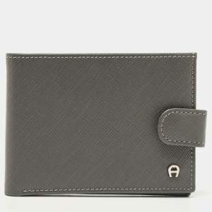 Aigner Grey Leather Wallet