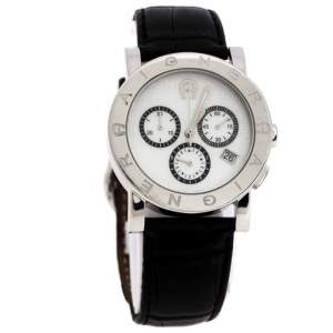 Aigner Mother of Pearl Stainless Steel Cortina Chrono A26100 Men's Wristwatch 38 mm
