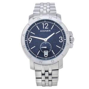 Aigner Blue Stainless Steel Triento A09000 Men's Wristwatch 41 mm