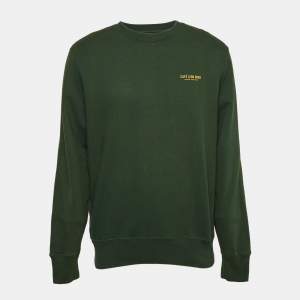Aime Leon Dore Green Printed Cotton Knit Sweatshirt M