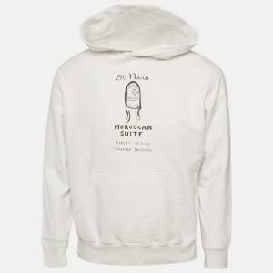 Pre Owned Aimé Leon Dore x Robert De Niro Sr. White Graphic Print Jersey Pullover M