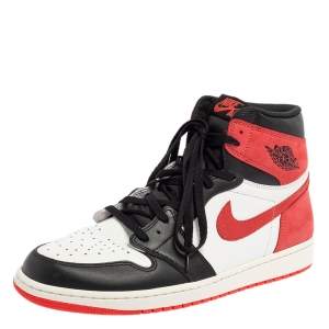 Air Jordan Tricolor Leather Air Jordan 1 Retro High Top Sneakers Size 47.5