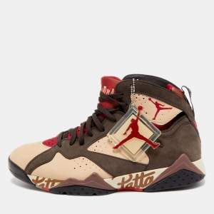 Pre Owned Air Jordan Multicolor Nubuck Leather  Jordan 7 Retro OG Sp Sneakers Size 47.5 