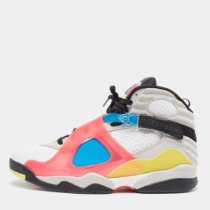 Air Jordans Multicolor Leather Jordan 8 SP Retro SE Sneakers Size 47.5