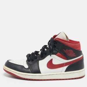 Air Jordans Multicolor Leather Air Jordan 1 High Top Sneakers Size 41