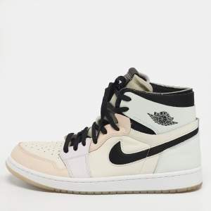 مملوكة مسبقًا حذاء رياضي اير جوردن جوردن 1 ريترو هاي جلد أخضر/أبيض مقاس 44.5