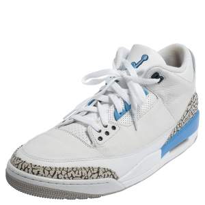 Air Jordan 3 Retro UNC Carolina Blue Sneakers Size 47.5