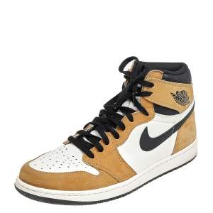 Air Jordan Tricolor Leather Air Jordan 1 Retro High OG 'Rookie of the Year' Sneakers Size 47