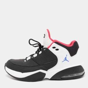 Air Jordan Black/White Leather Max Aura 3 Sneakers Size 44