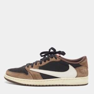 Pre Owned Air Jordan Multicolor Nubuck and Leather Jordan 1 High OG TS SP Sneakers Size 47