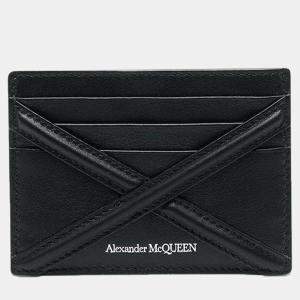 Pre Owned Alexander McQueen The Harness Logo Printed Card Holder