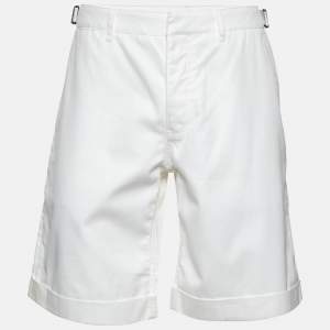 [{ "name": "Alexander McQueen White Cotton Bermuda Shorts L", "name_ar": "ألكساندر مكوين شورت برمودا قطن أبيض كبير" }]
